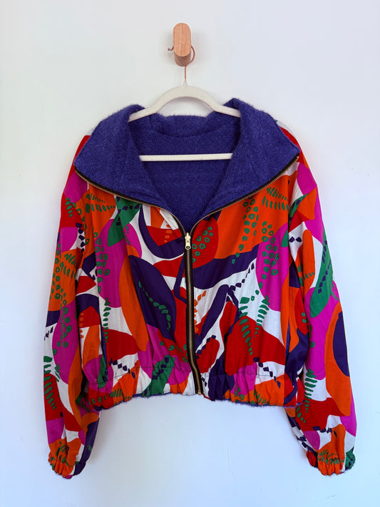 Reversible Upcycled Jacket - Cozy, Oversized & Handmade in San Diego