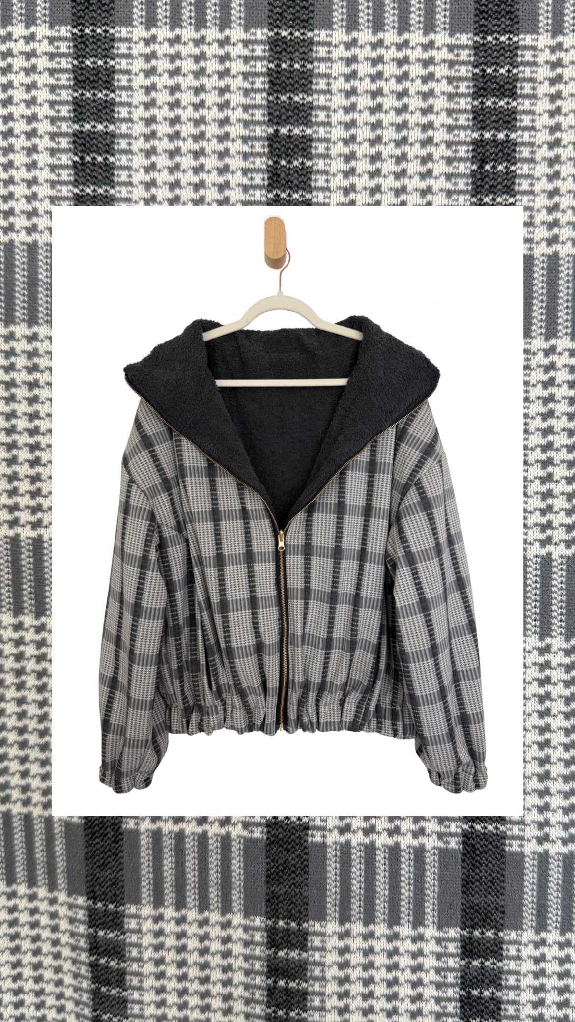 Reversible Upcycled Jacket - Cozy, Oversized & Handmade in San Diego