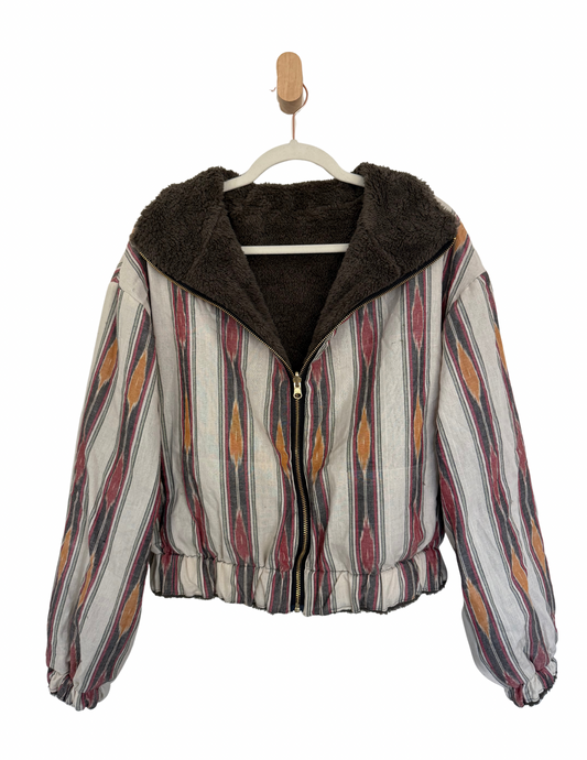 Reversible Upcycled Jacket - Cozy, Oversized & Handmade in San Diego