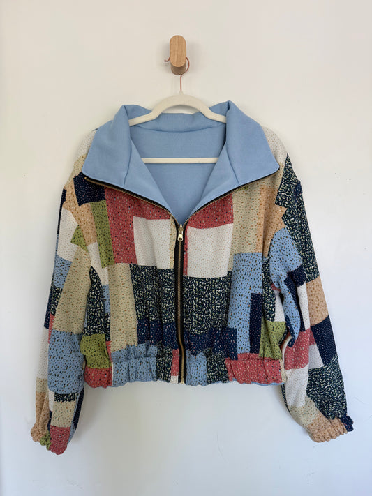 Reversible Upcycled Jacket - Cozy, Oversized & Handmade in San Diego
