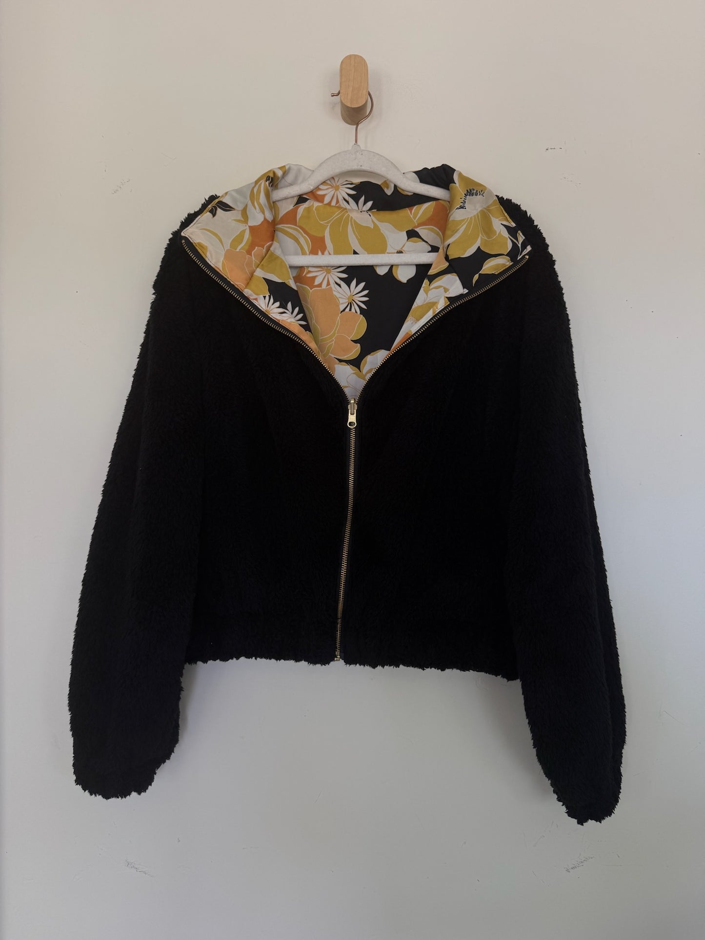 Reversible Upcycled Jacket - Cozy, Oversized & Handmade in San Diego