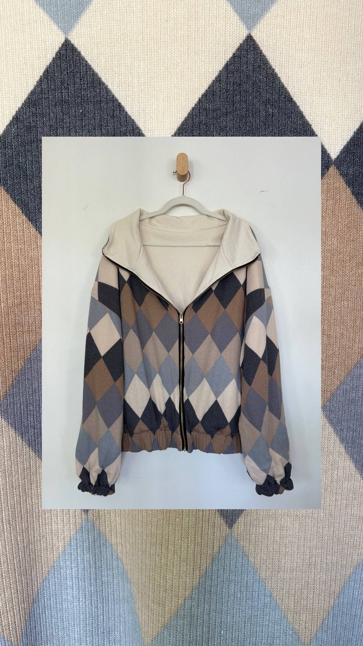 Reversible Upcycled Jacket - Cozy, Oversized & Handmade in San Diego