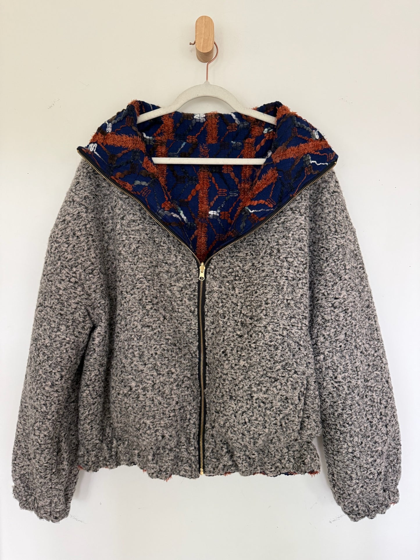 Reversible Upcycled Jacket - Cozy, Oversized & Handmade in San Diego