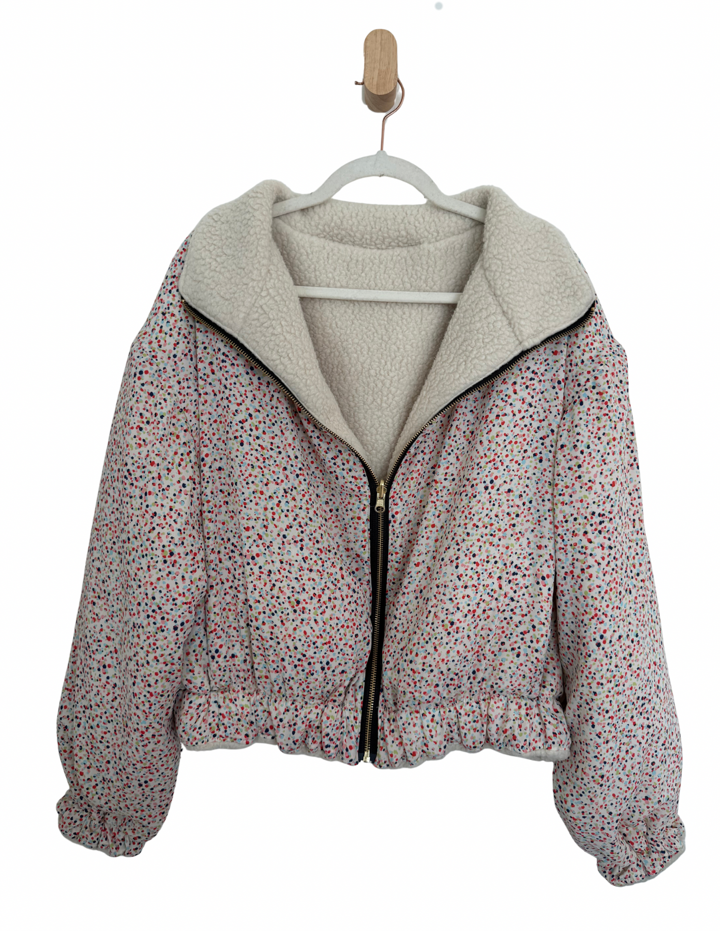 Reversible Upcycled Jacket - Cozy, Oversized & Handmade in San Diego