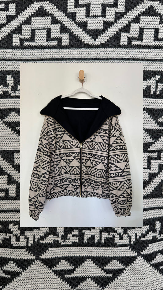 Reversible Upcycled Jacket - Cozy, Oversized & Handmade in San Diego