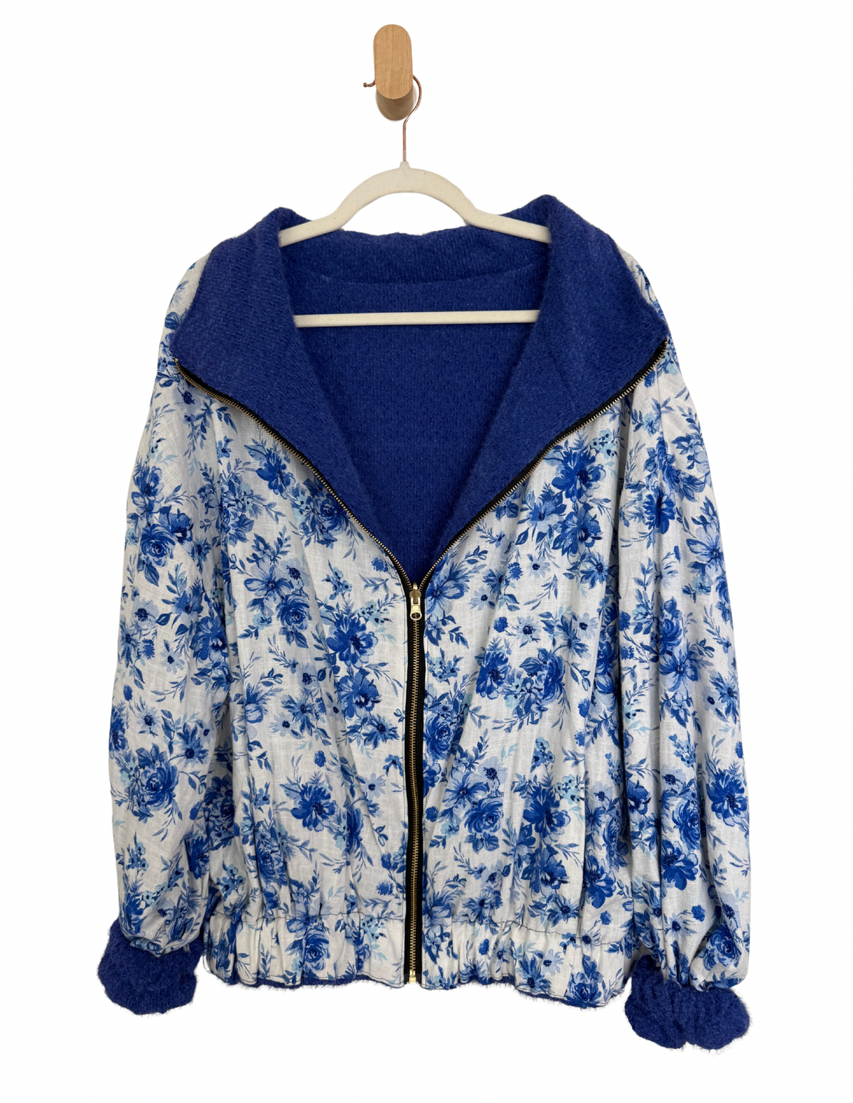 Reversible Upcycled Jacket - Cozy, Oversized & Handmade in San Diego