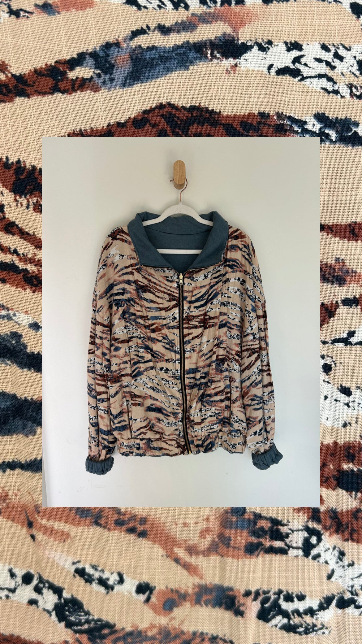 Reversible Upcycled Jacket - Cozy, Oversized & Handmade in San Diego