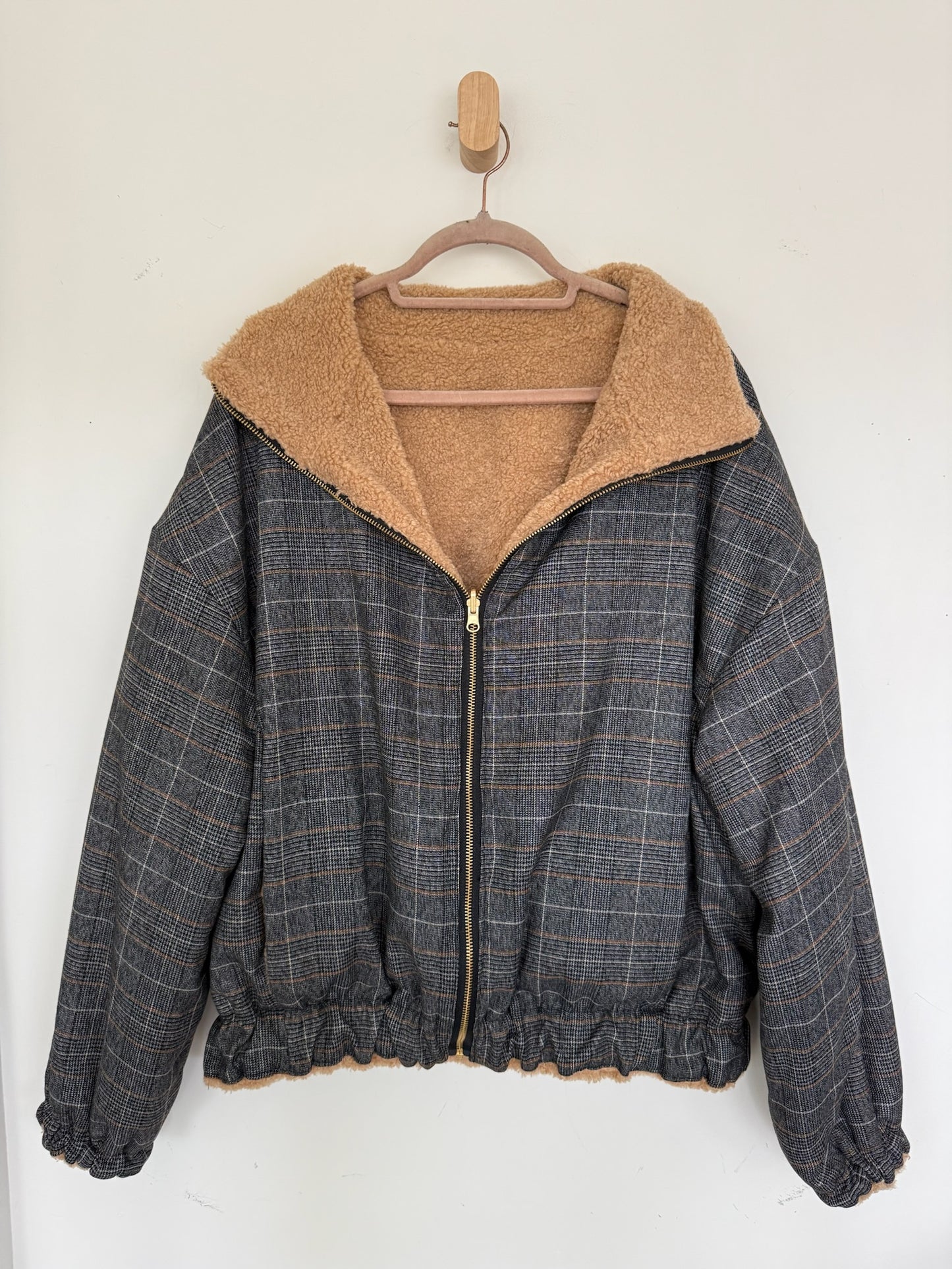Reversible Upcycled Jacket - Cozy, Oversized & Handmade in San Diego