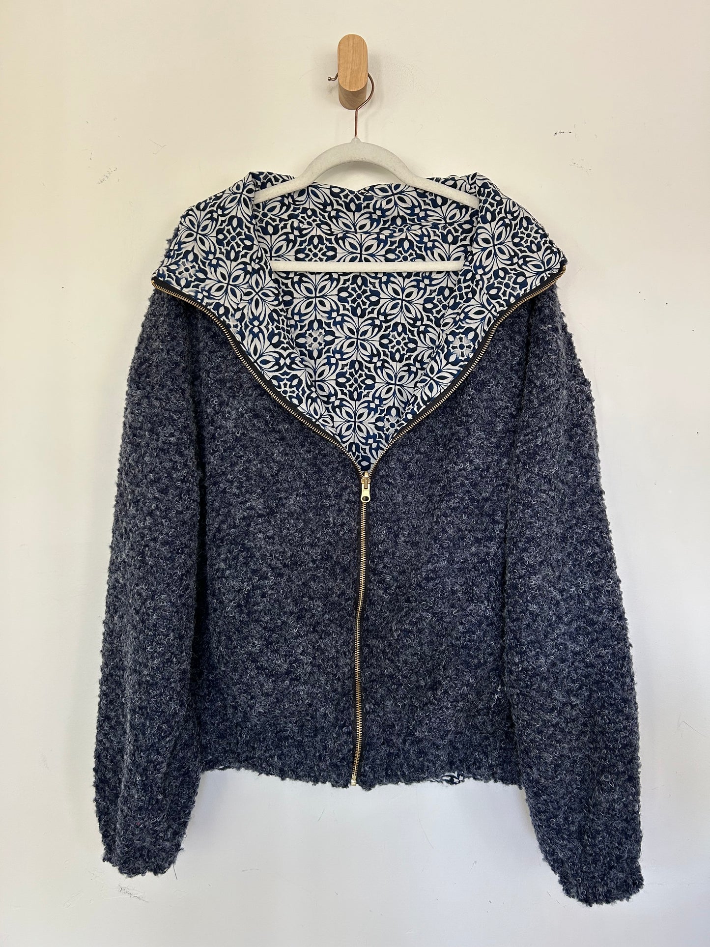 Reversible Upcycled Jacket - Cozy, Oversized & Handmade in San Diego