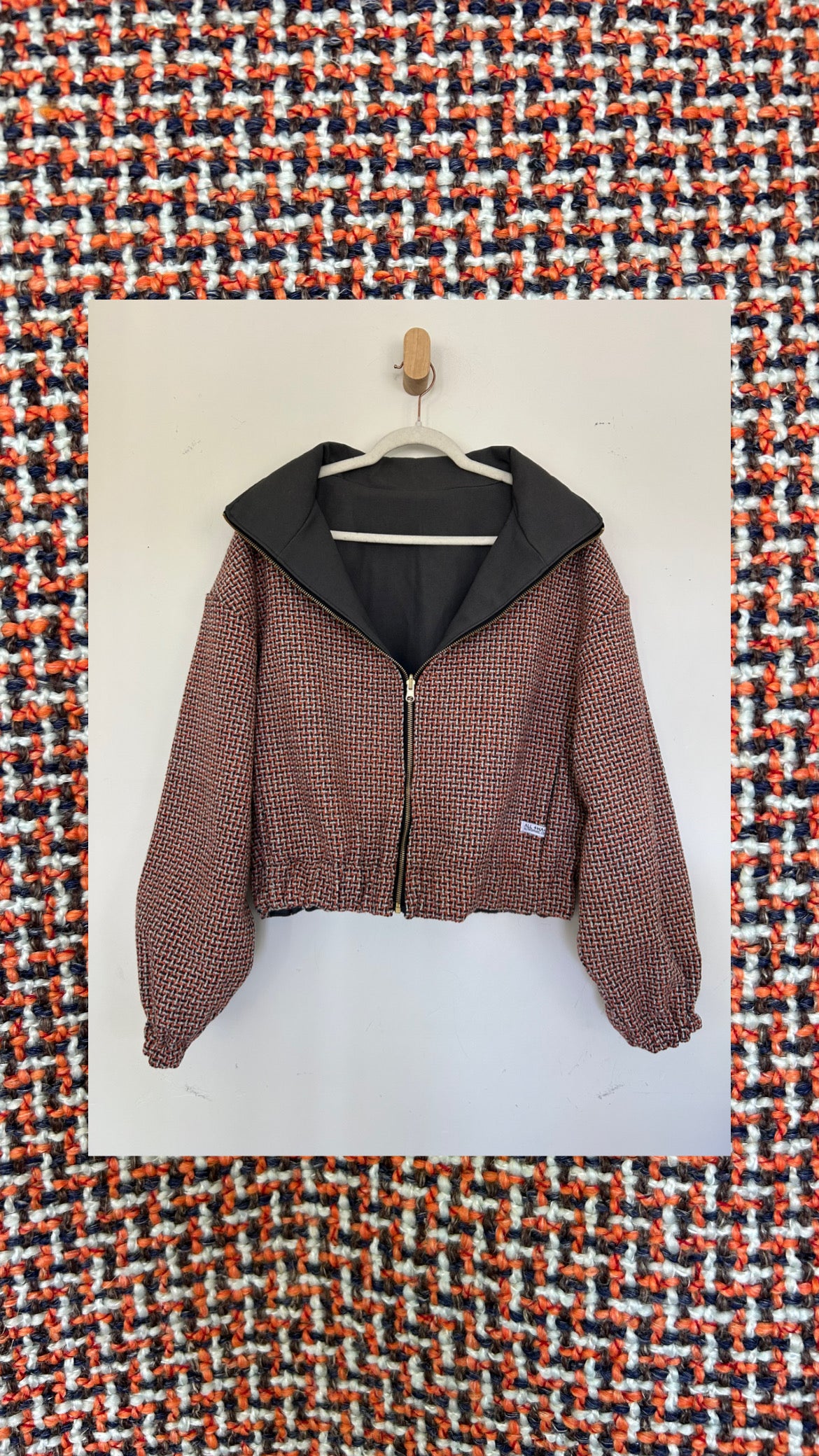 Reversible Upcycled Jacket - Cozy, Oversized & Handmade in San Diego