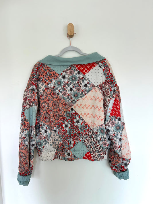 Red Quilt Reversible Jacket