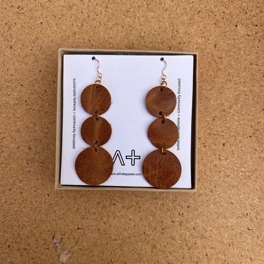 Brown Confetti Earrings
