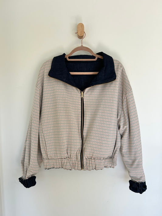 Reversible Upcycled Jacket - Cozy, Oversized & Handmade in San Diego