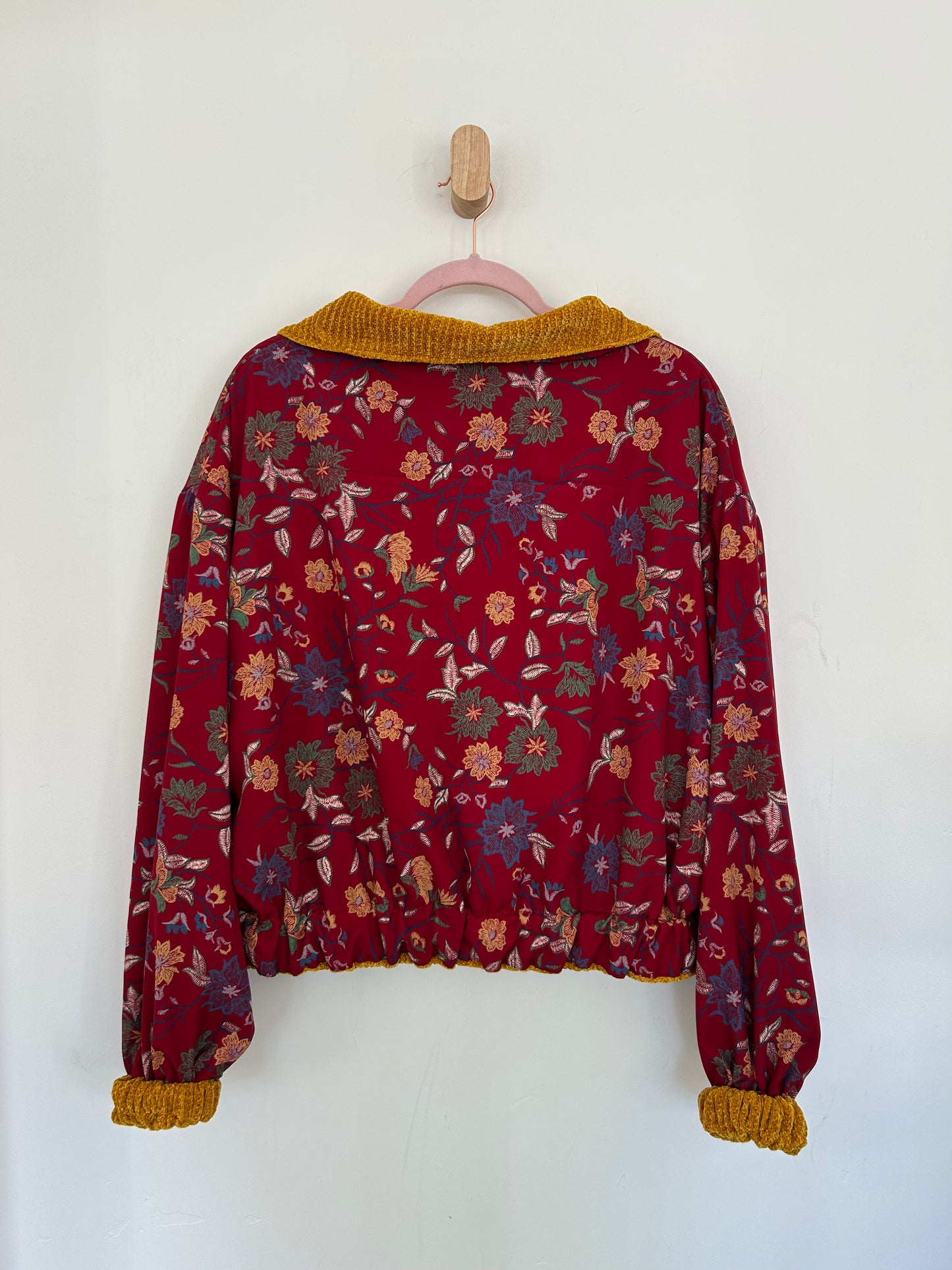 Red Floral Reversible Jacket