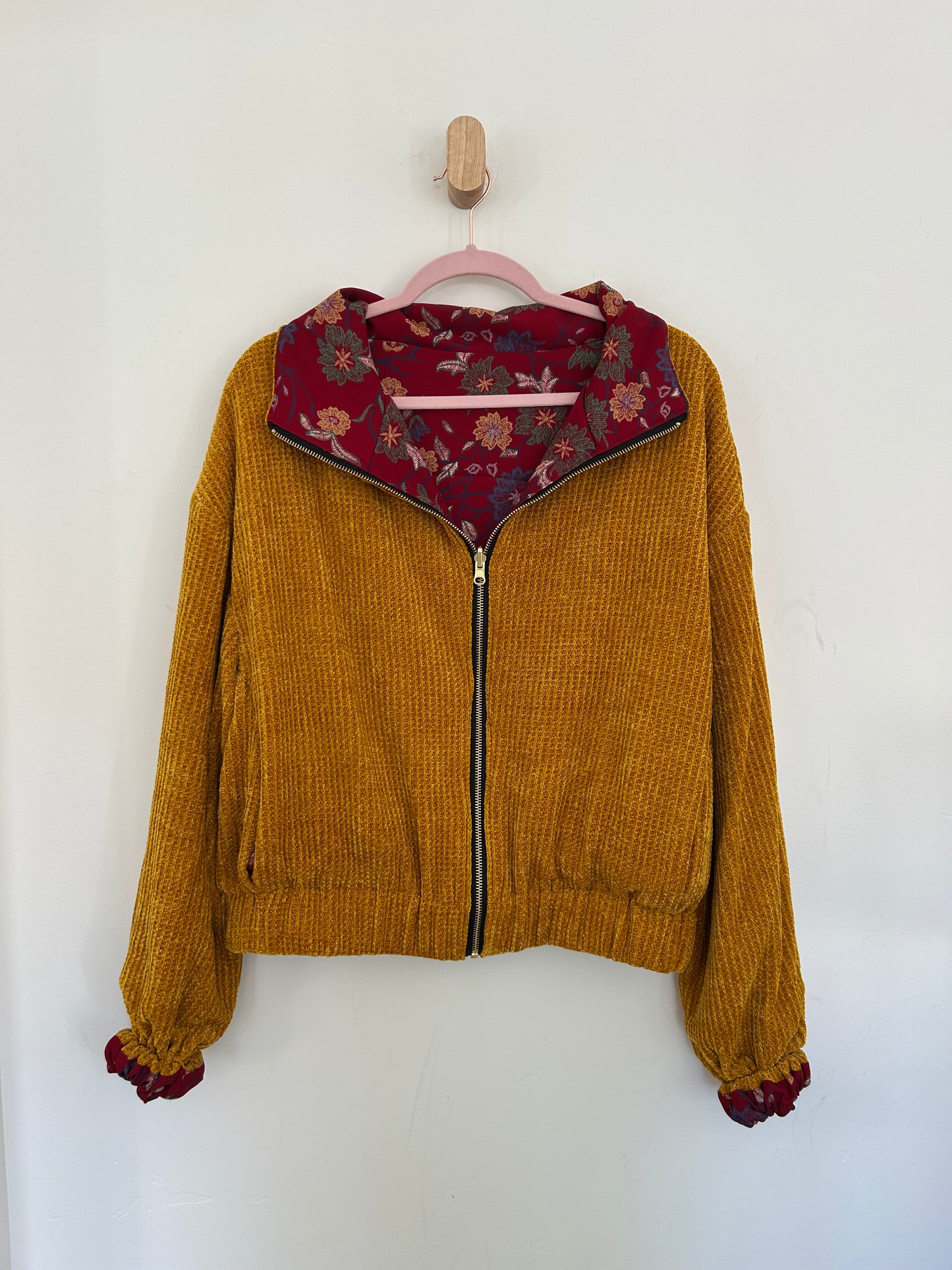 Red Floral Reversible Jacket