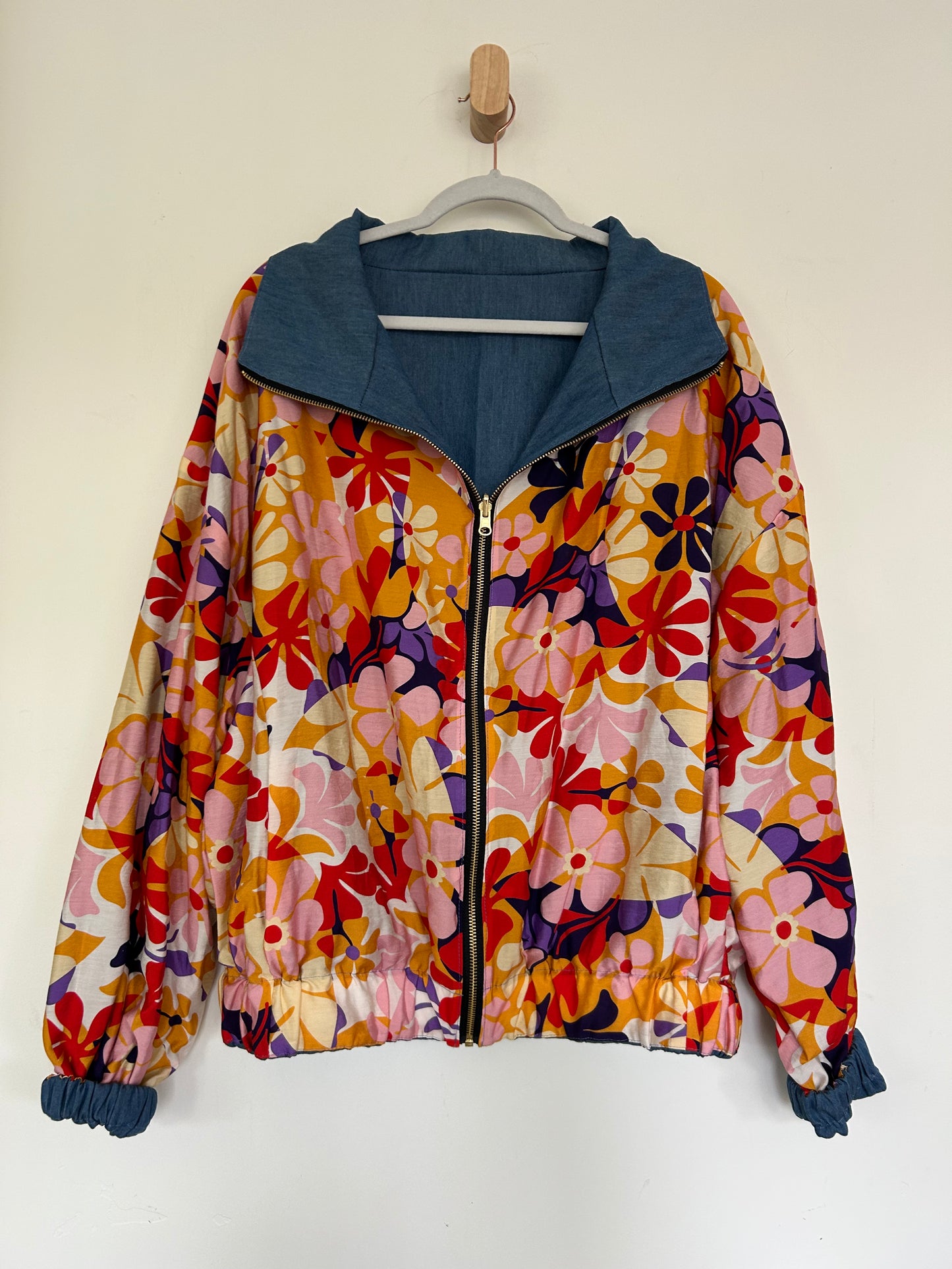 Retro Floral Reversible Jacket