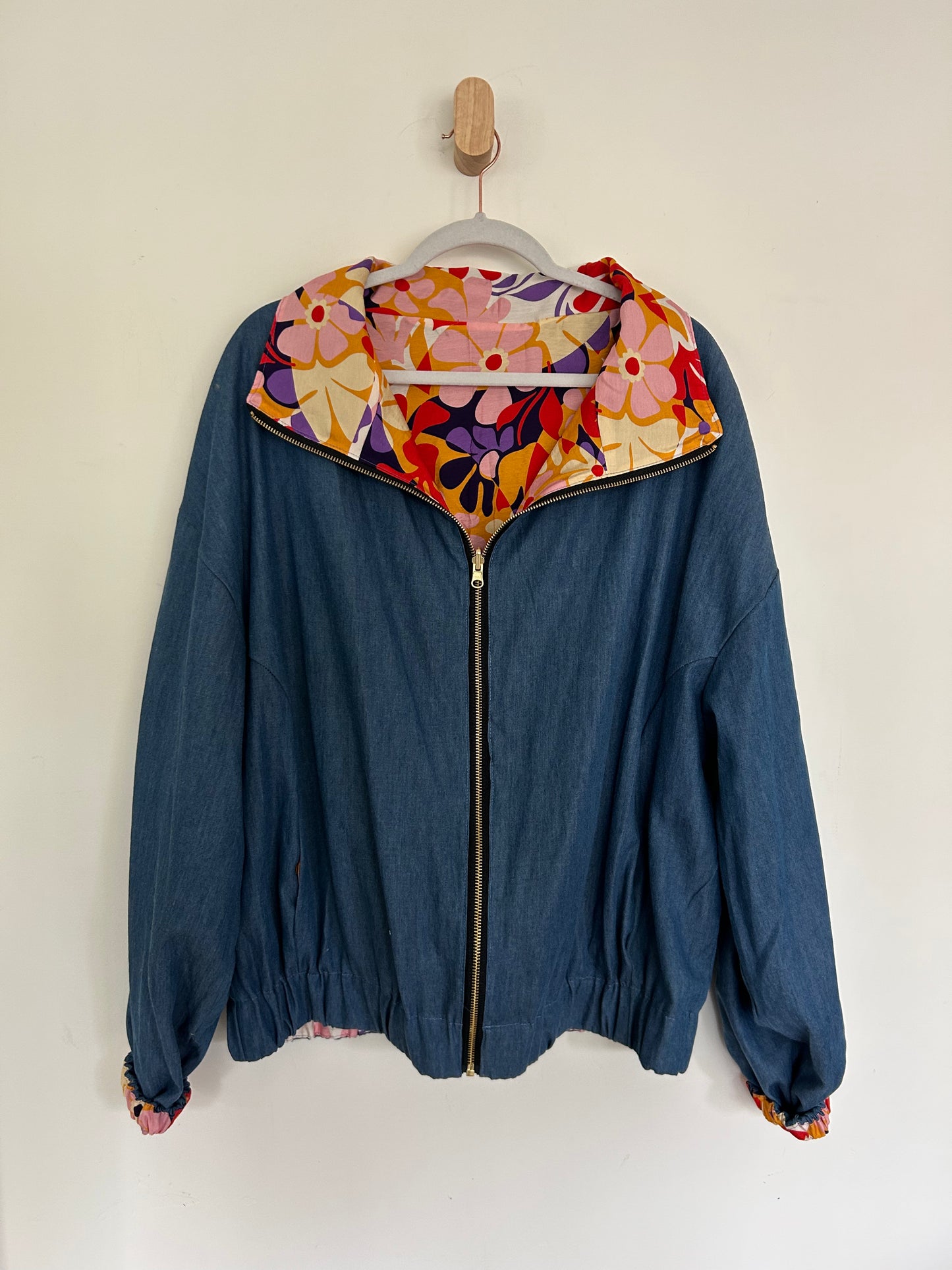 Retro Floral Reversible Jacket