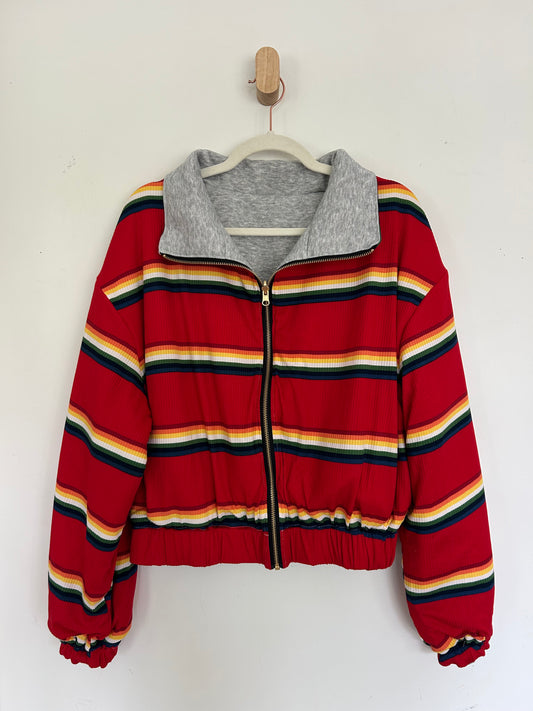 Reversible Upcycled Jacket - Cozy, Oversized & Handmade in San Diego