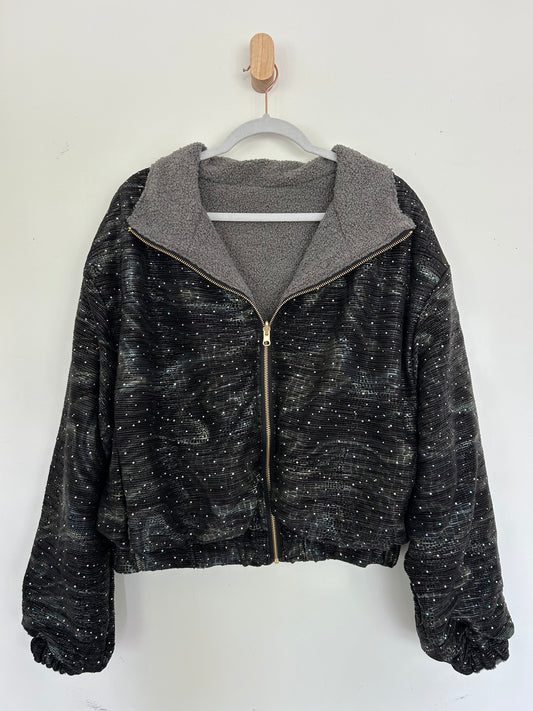 Reversible Upcycled Jacket - Cozy, Oversized & Handmade in San Diego