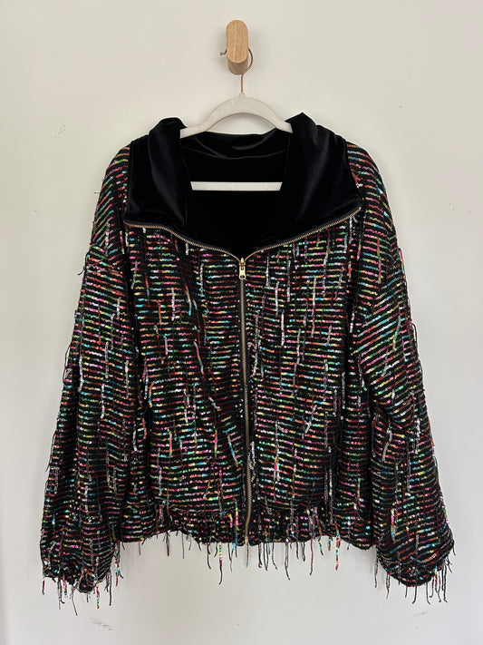 Reversible Upcycled Jacket - Cozy, Oversized & Handmade in San Diego