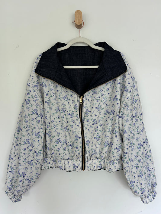 Reversible Upcycled Jacket - Cozy, Oversized & Handmade in San Diego