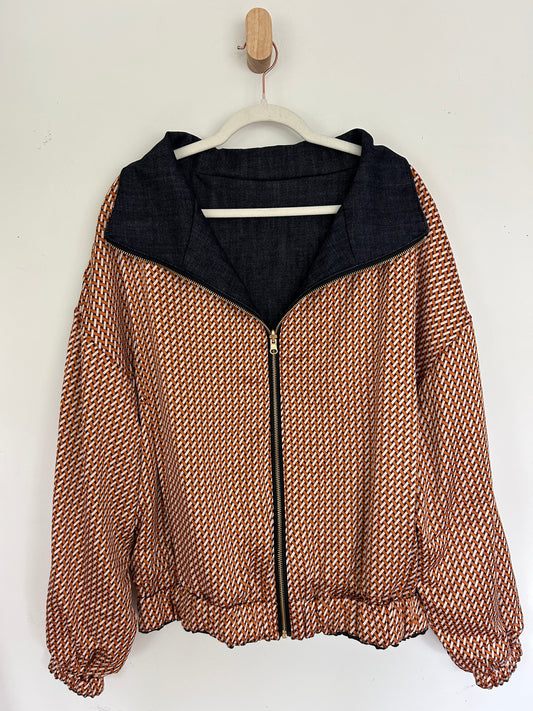 Reversible Upcycled Jacket - Cozy, Oversized & Handmade in San Diego