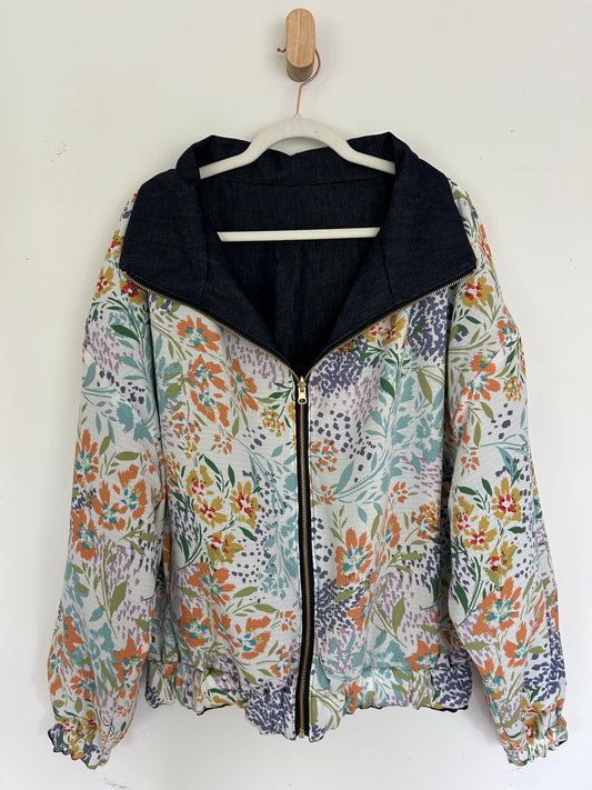 Reversible Upcycled Jacket - Cozy, Oversized & Handmade in San Diego