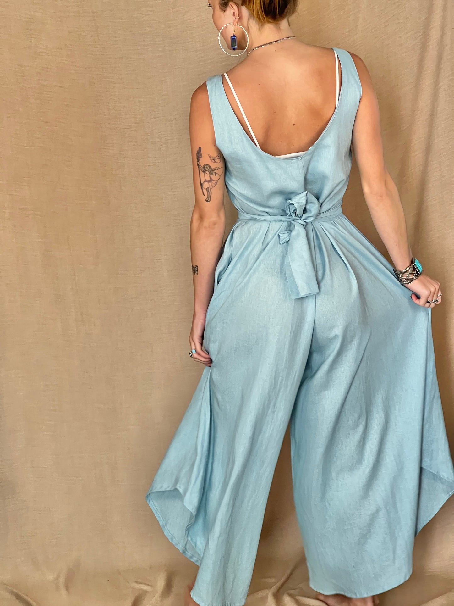 Duck egg blue Rue romper