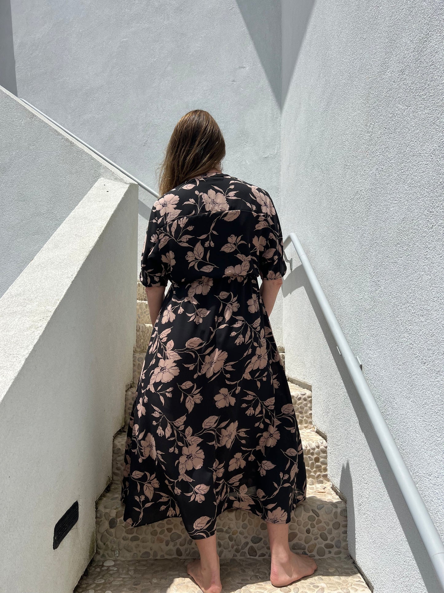 Black rose Vivian maxi dress