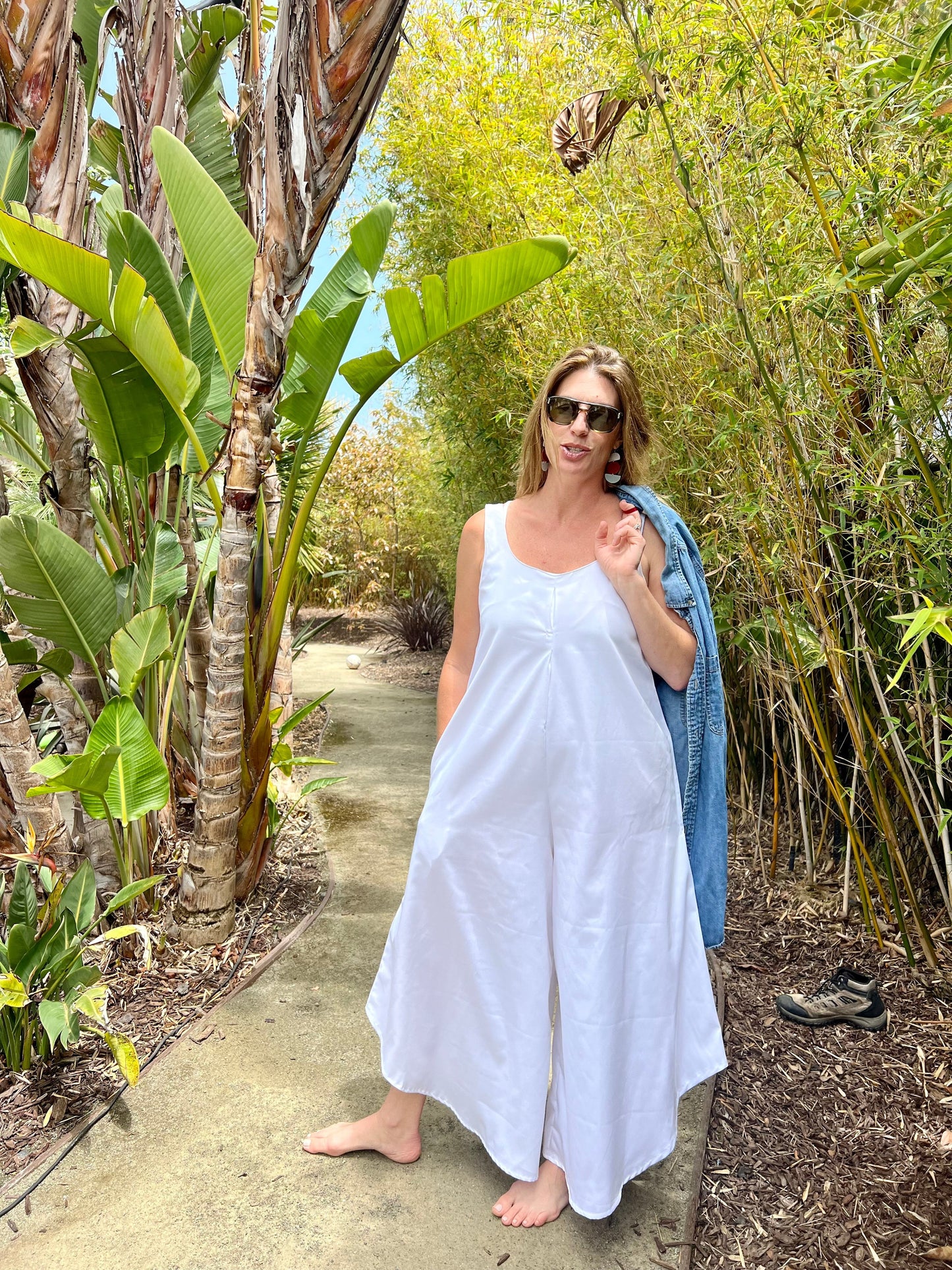 White Rue Romper