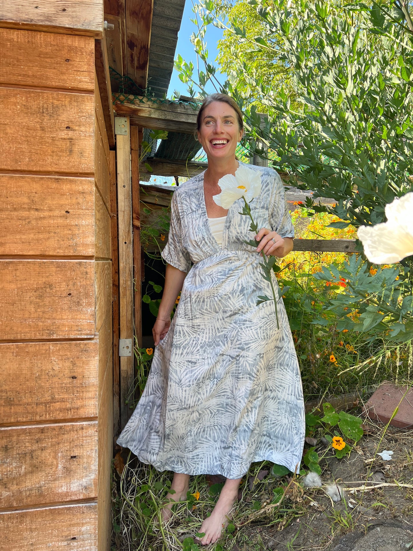 Palm Beach Blue Maxi Dress