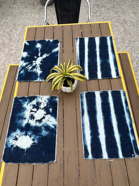 Hand-dyed place mats